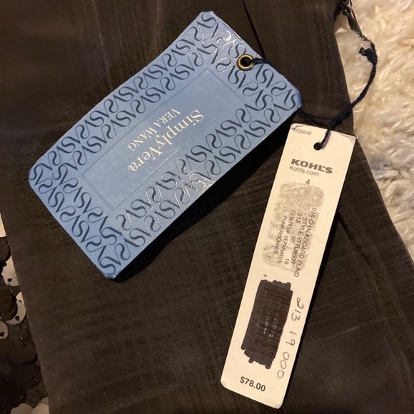 NWT - simply Vera Vera wang dress. See size chart last picture - Picture 10 of 12